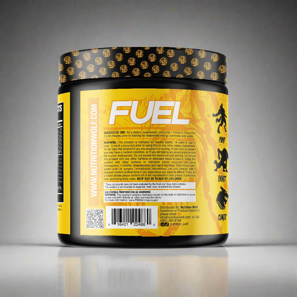 Nutrition Wolf: FOCUS FUEL | NOOTROPIC PRE - WORKOUT - Nutrition Wolf